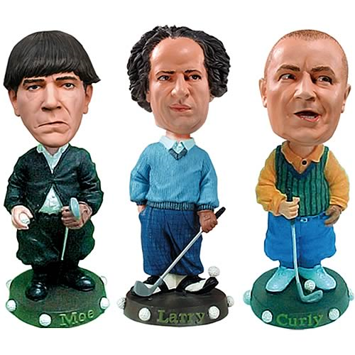 Three Stooges Golf NECA Bobbleheads – Bobbletopia