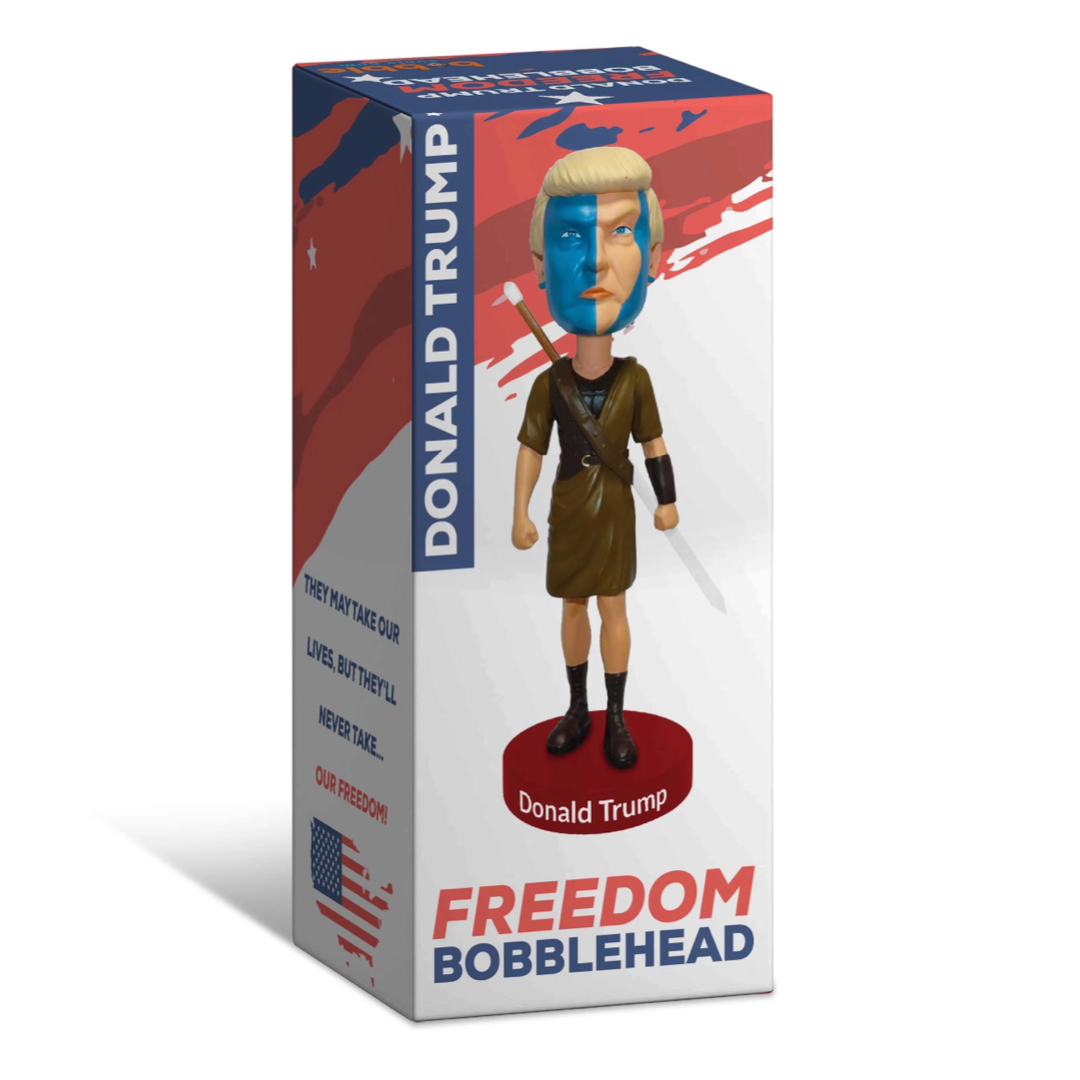 President Donald Trump Braveheart Freedom Bobblehead, Trumpinator ...