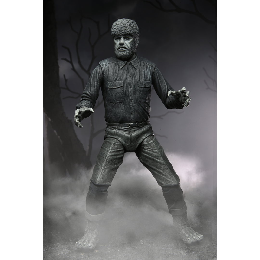 Universal Monsters - Ultimate Wolf Man (B&W) - 7” Action Figure