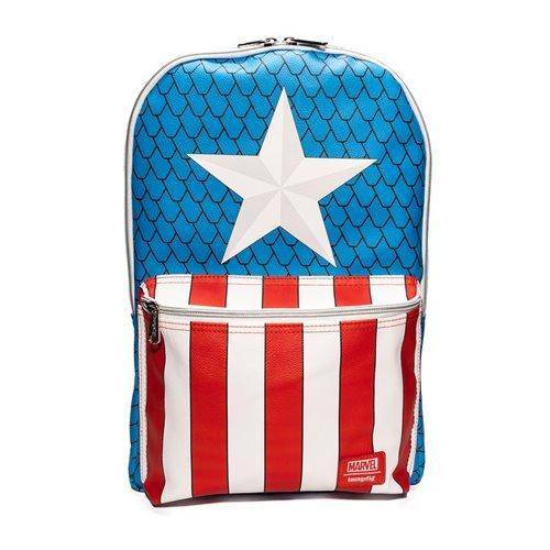 Captain America Cosplay Backpack with Pin Set Entertainment