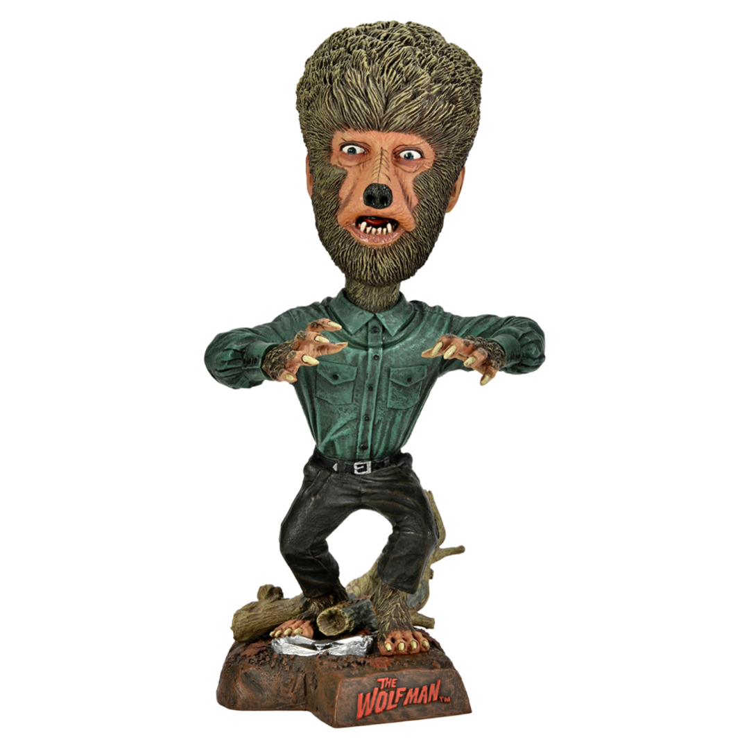 Wolf Man Universal Monsters NECA Head Knocker Bobblehead Bobbletopia