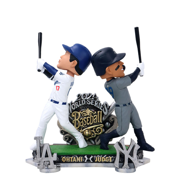 Shohei Ohtani & Aaron Judge Los Angeles Dodgers & New York Yankees 2024 World Series Dual Bobblehead