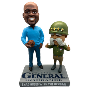 Shaquille O'Neal & The General Dual Bobblehead Set