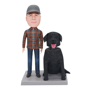 Fully Customizable Person + Animal Bobblehead