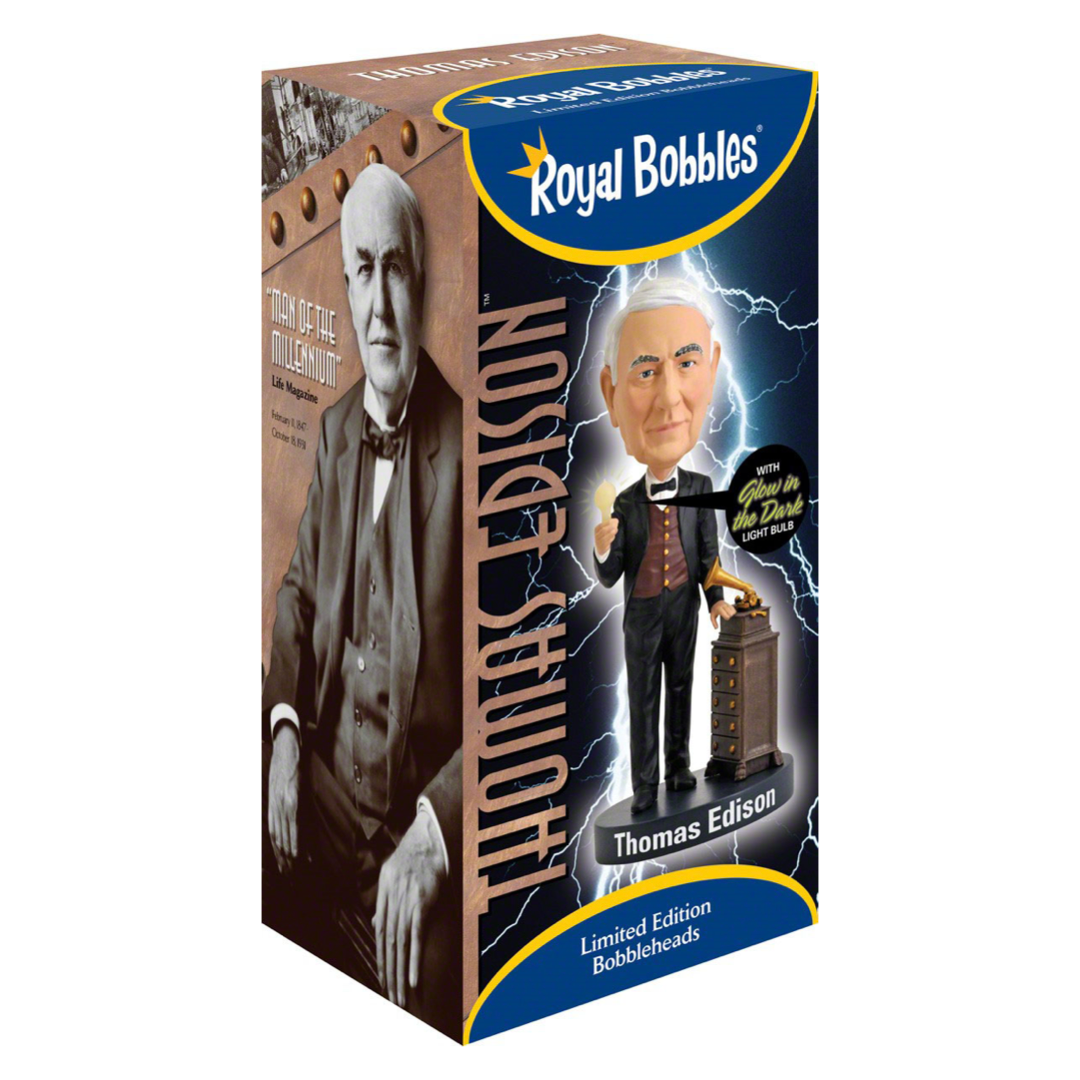 Thomas Edison Royal Bobbles Bobblehead – Bobbletopia