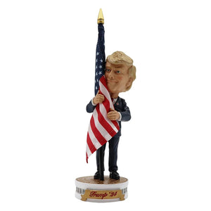 Donald Trump 2024 Bobblehead (Trump Hugging the American Flag)