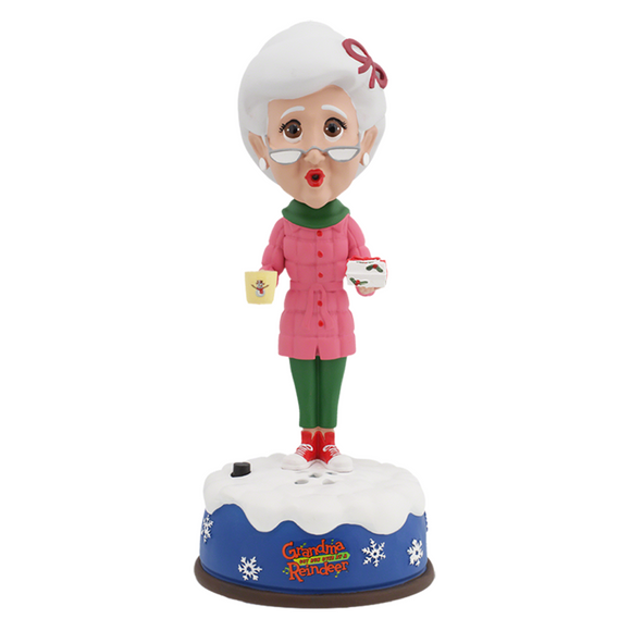 Grandma Got Run Over by a Reindeer Bobblehead